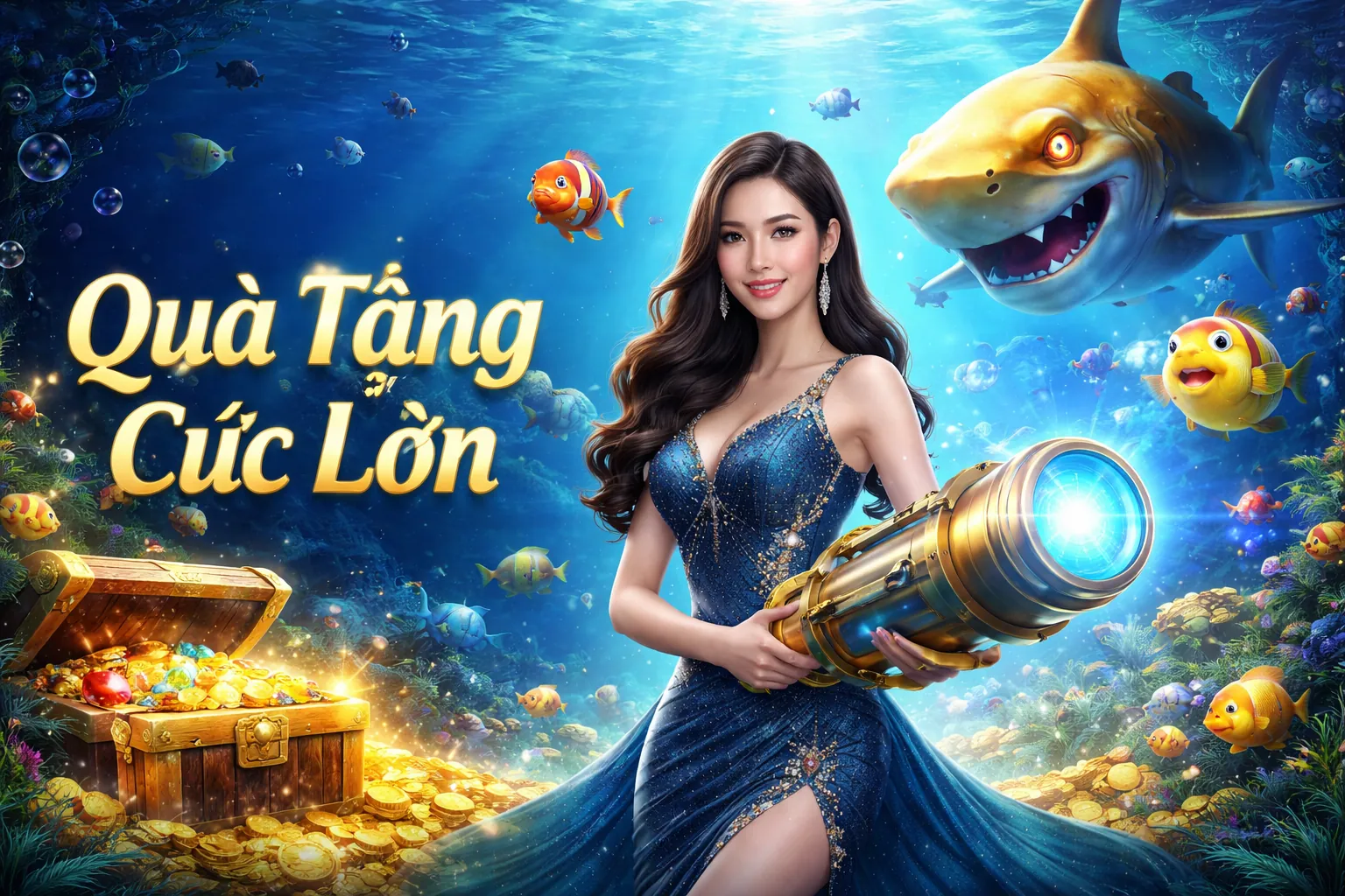 Hình ảnh nền tảng bắn cá vàng